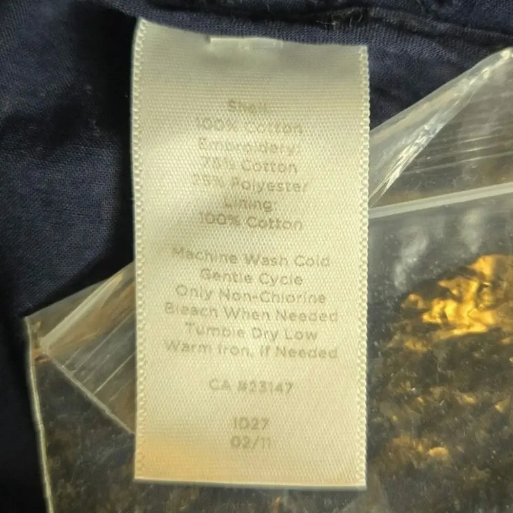 Talbots Navy Eyelett Women's Shorts Size 4 - Picture 6 of 9